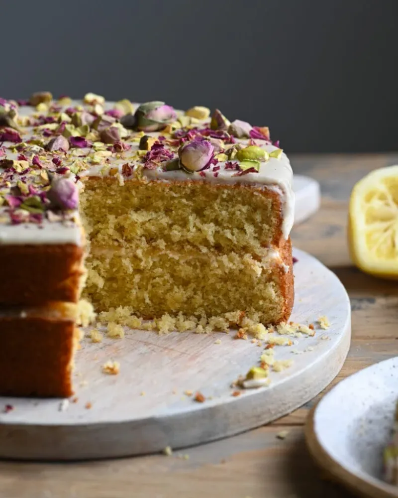 Pistachio Rosewater Cake