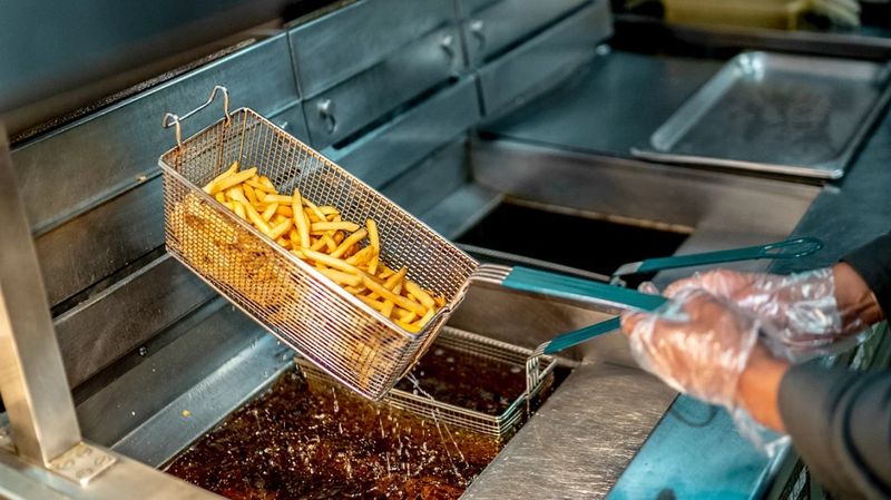 Deep-fried fast-food french fries