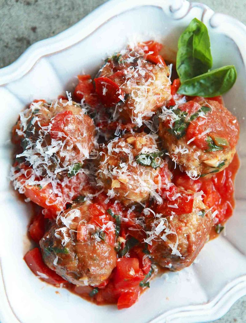 Basil in Meatballs