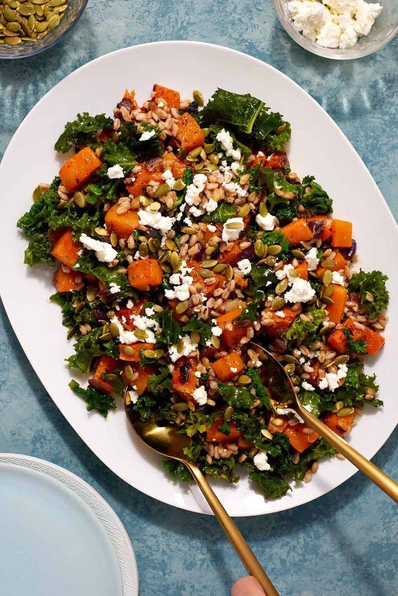 Butternut Squash and Kale Salad
