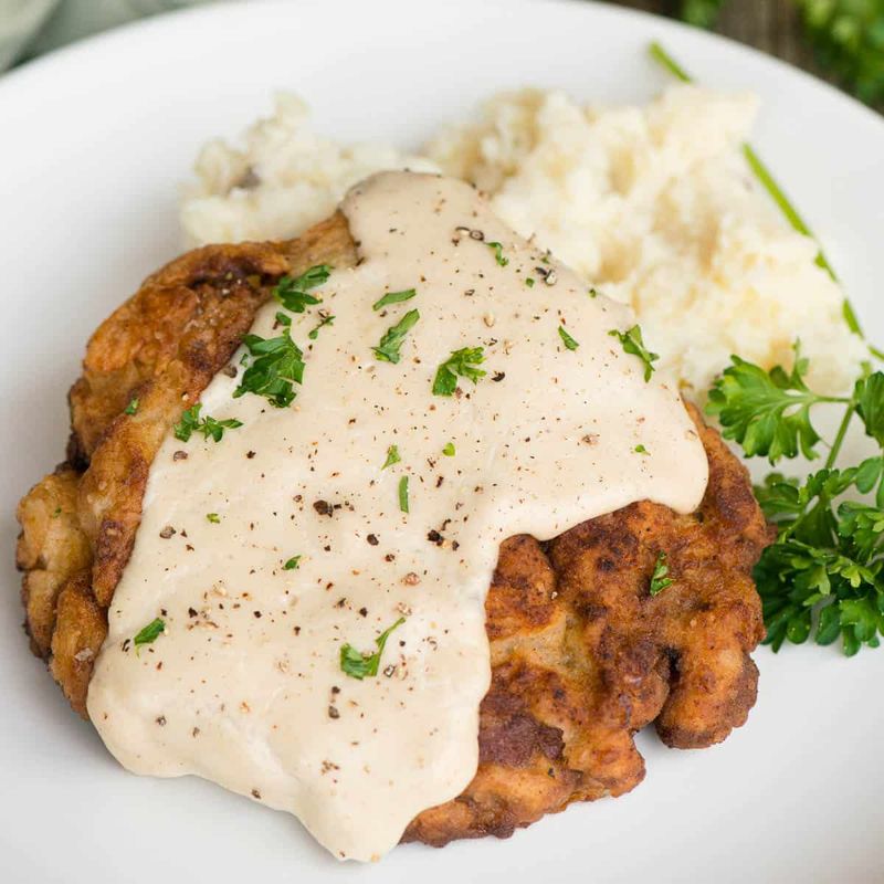 Country Fried Steak with White Gravy
