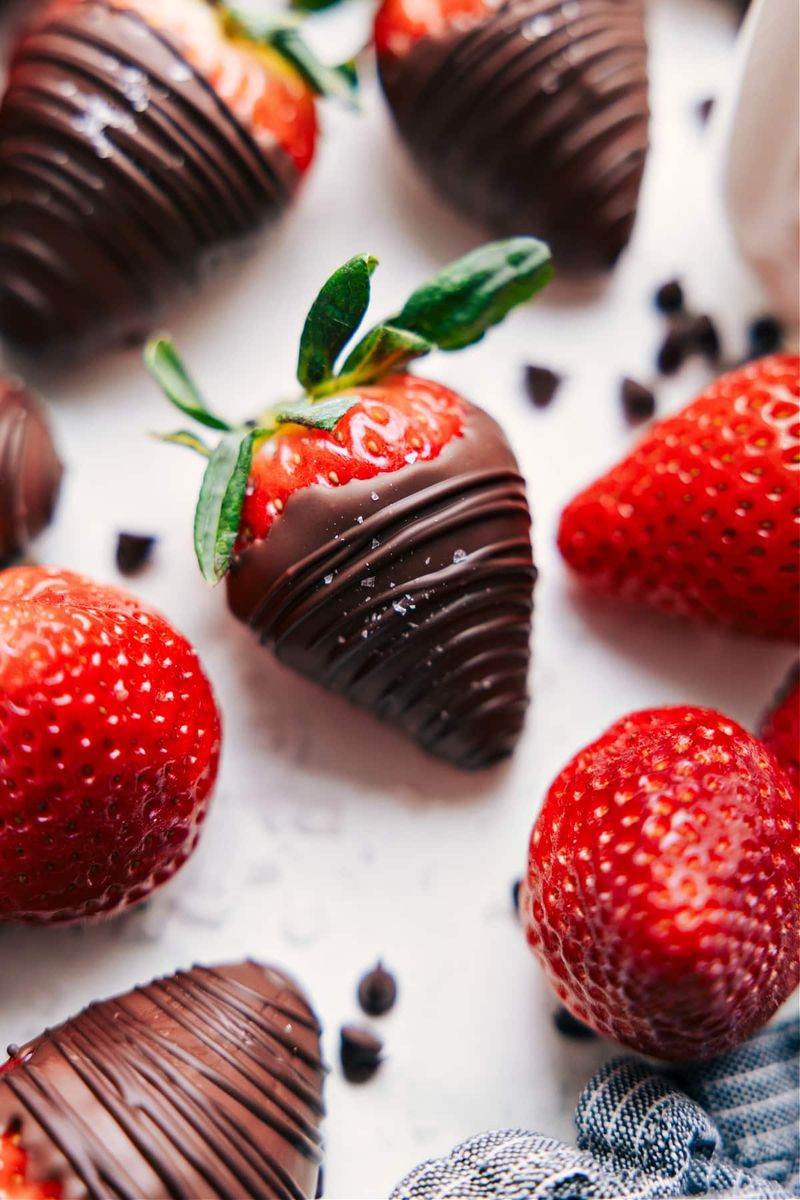 Chocolate-dipped strawberries