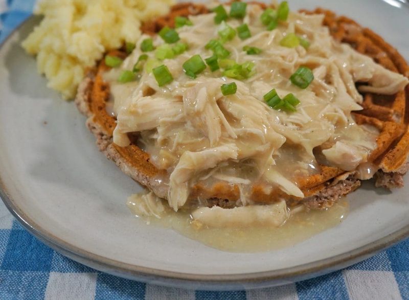 Chicken and Waffles Pennsylvania Dutch Style