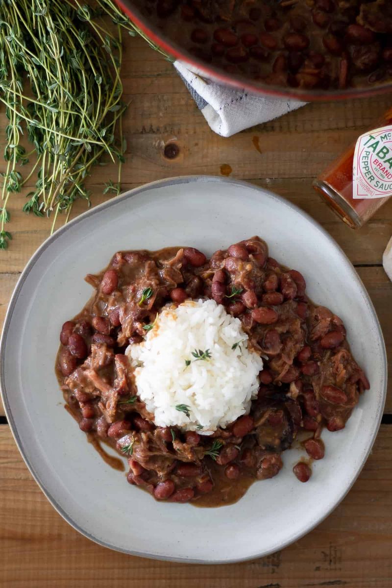 Red beans and rice (small scoop as a side)
