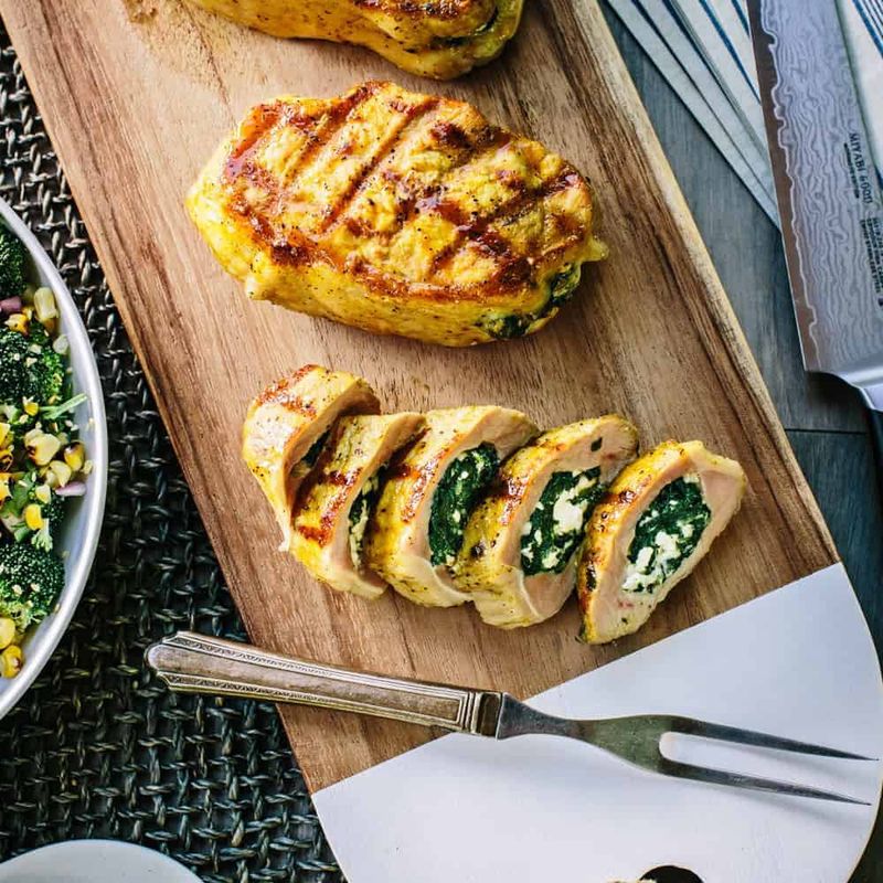 Stuffed Pork Chops With Spinach and Cheese