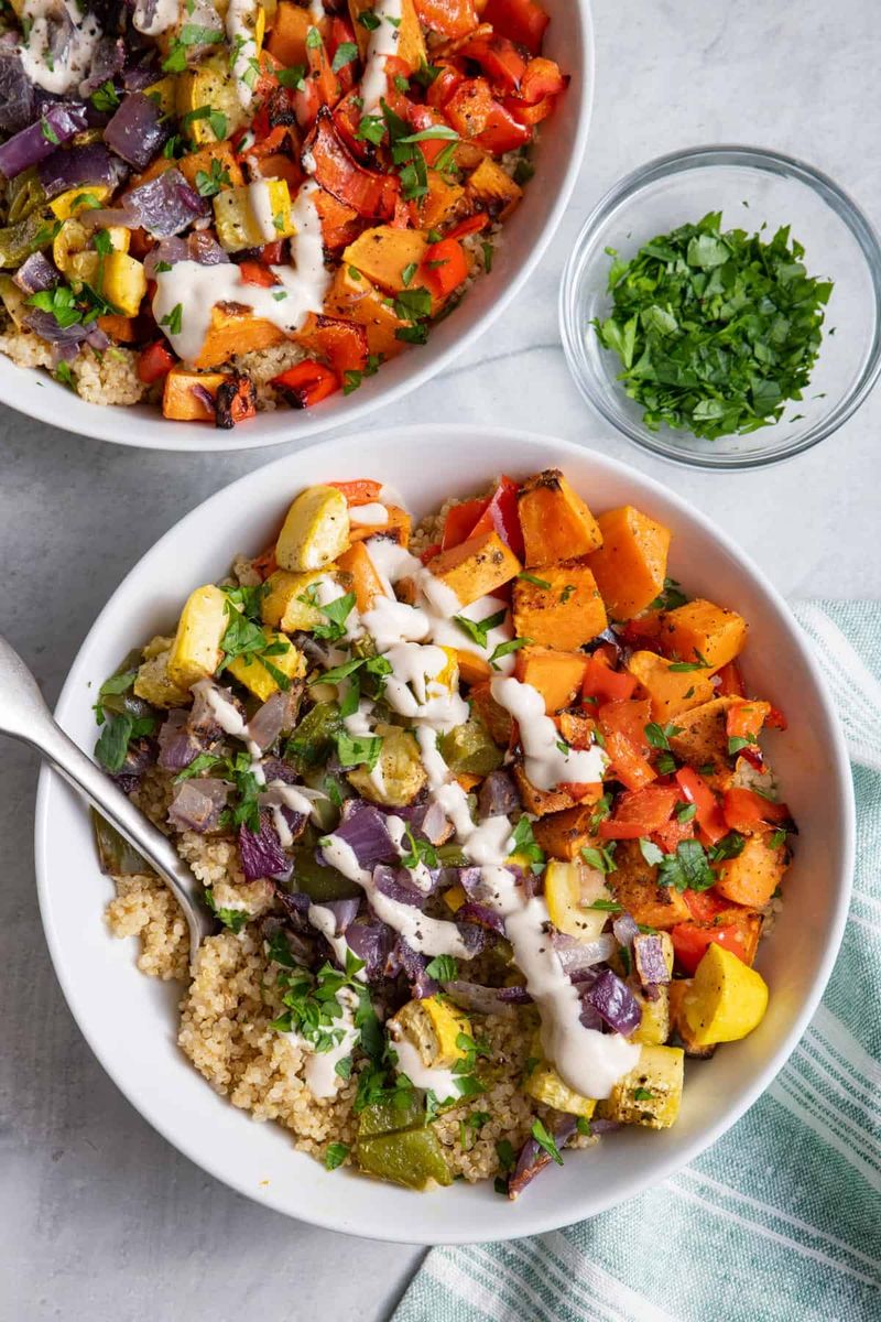 Herbed Quinoa with Roasted Vegetables