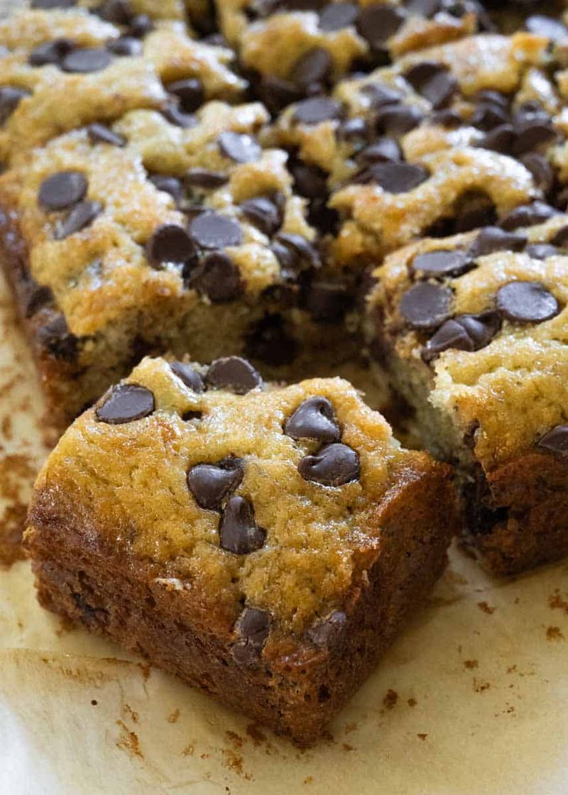 Banana Chocolate Chip Snack Cake
