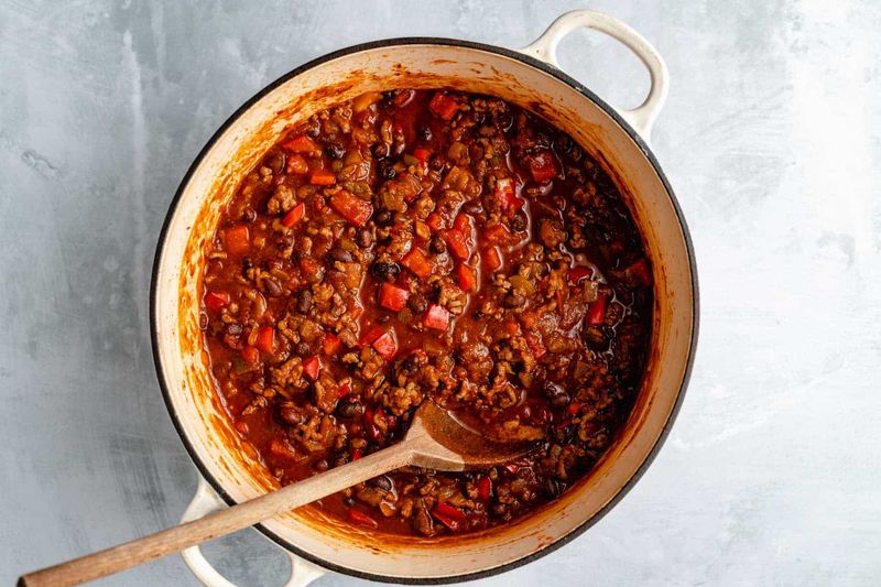 Bison Chili With Red Chiles