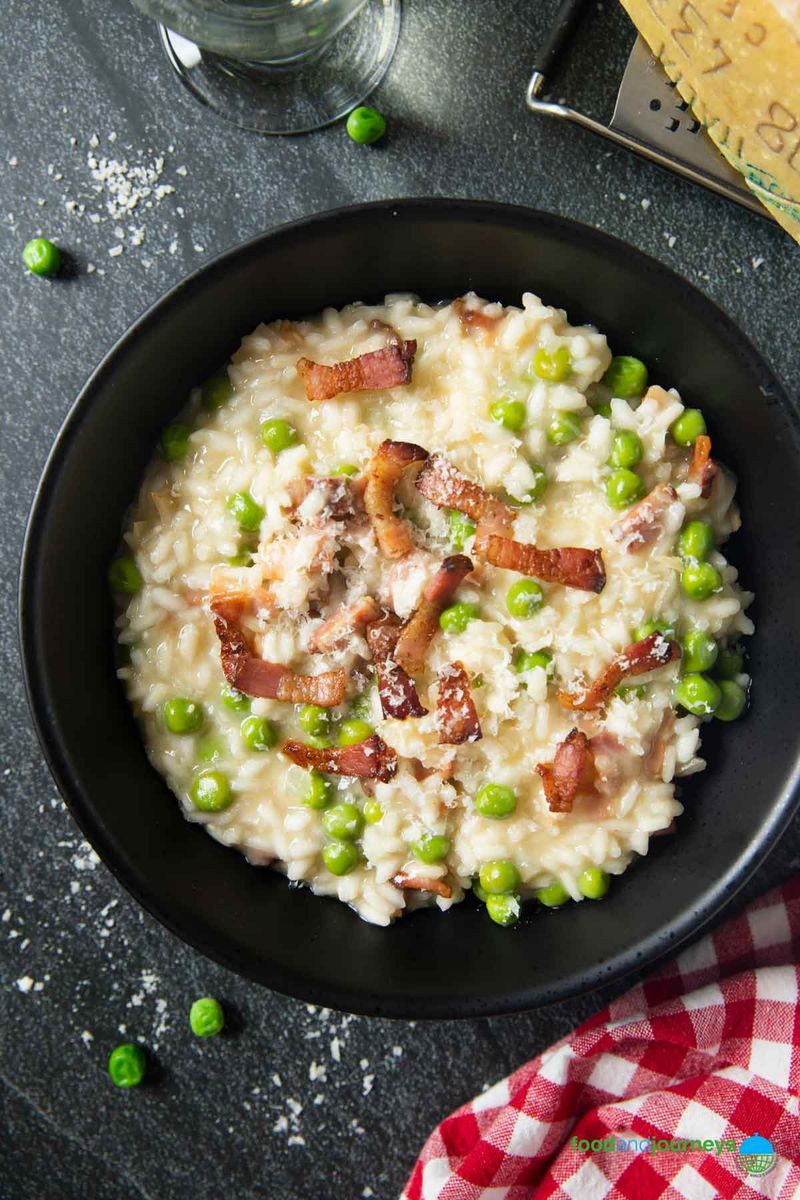 Risotto With Peas And Pancetta