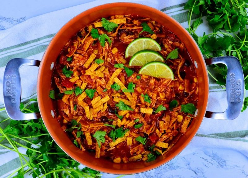 Factory-Style Chicken Tortilla Soup-Inspired Pot
