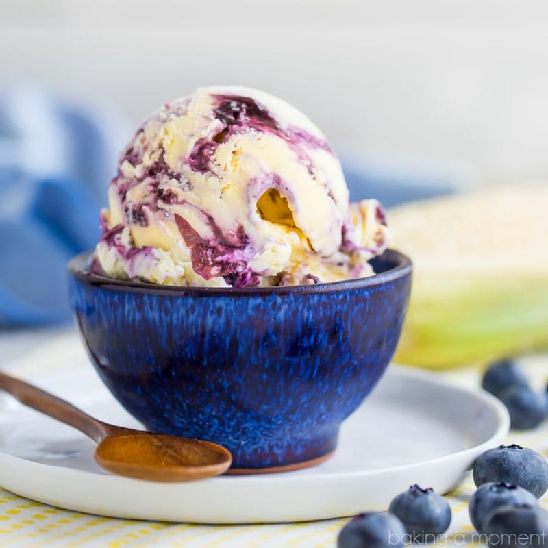 Sweet Corn Blueberry Swirl