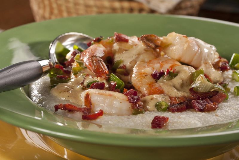 Grits with Shrimp and Bacon