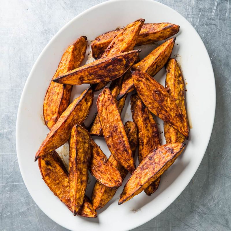 Sweet Potato Wedges With Cinnamon Sugar