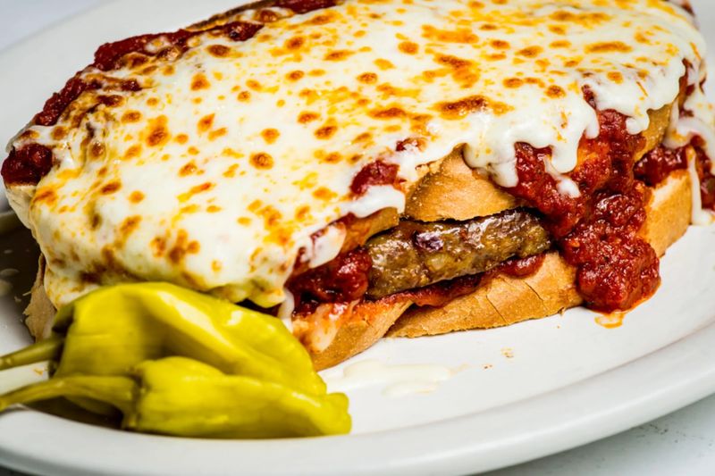 Old-Fashioned Hot Dago Sausage Sandwich