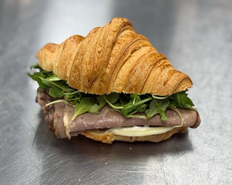 Roast beef and provolone with horseradish mayo