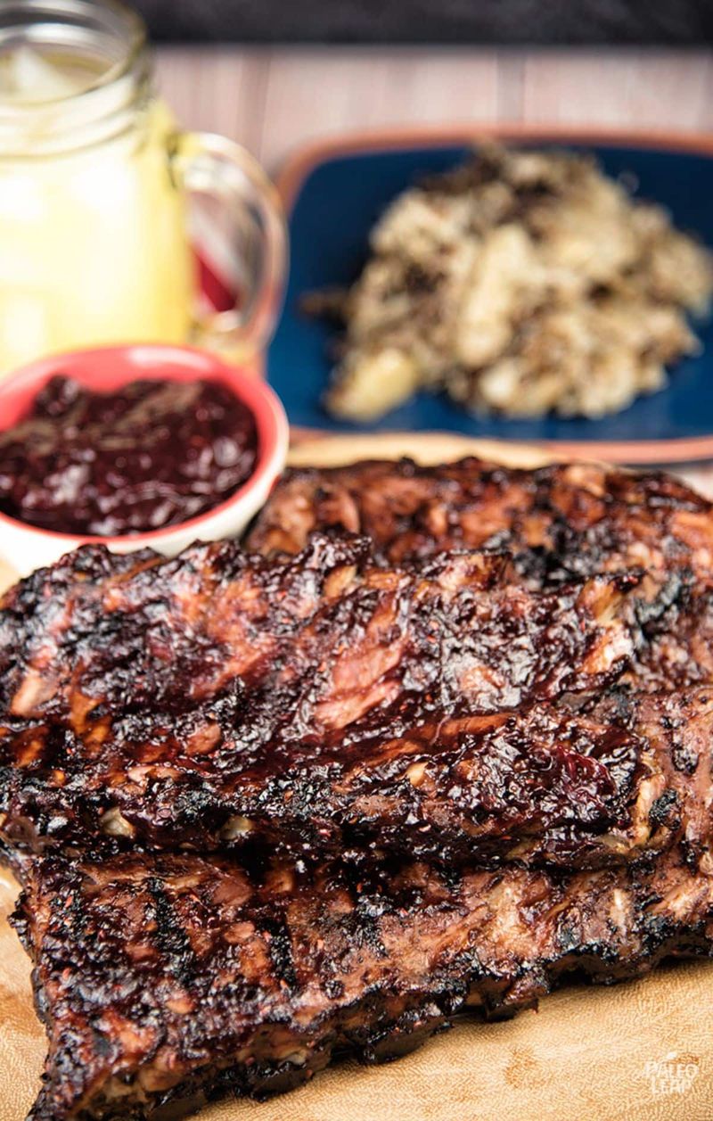 Salmonberry Barbecue Ribs