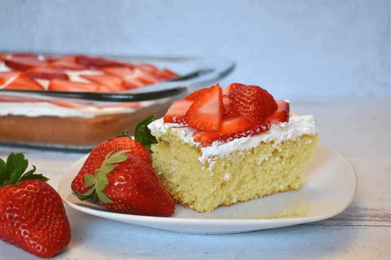 Strawberry Shortcake Sheet Cake