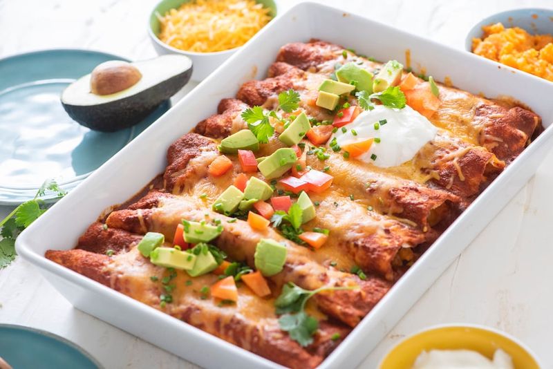 Black Bean and Sweet Potato Enchiladas