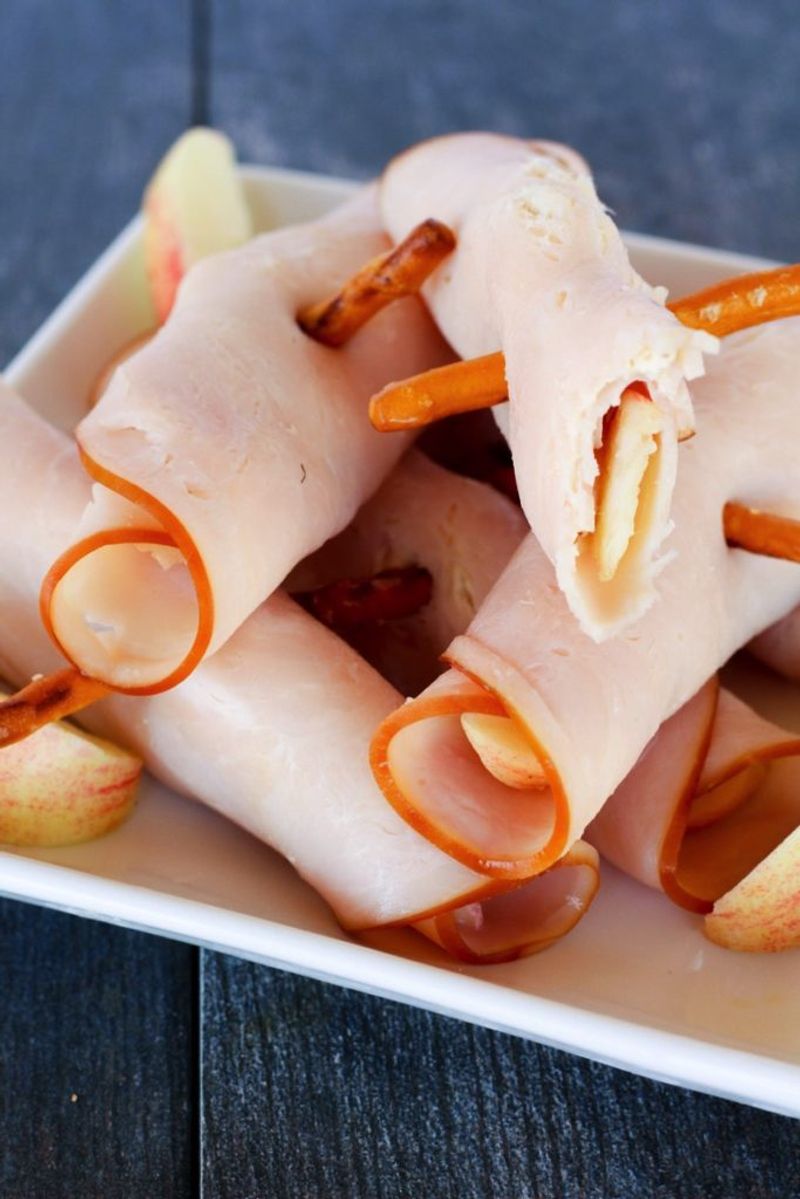 Turkey Slices With Mustard Roll