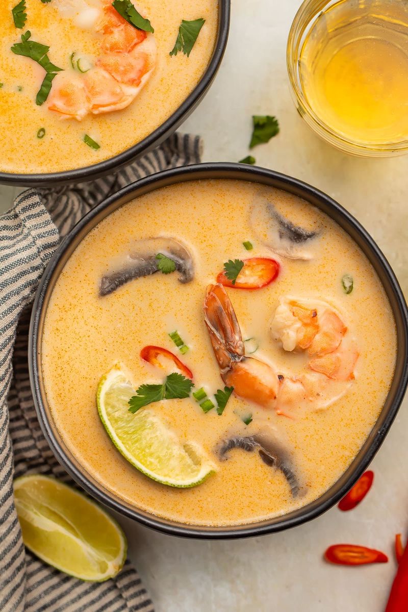 Thai Coconut Shrimp Soup (Tom Kha-ish)