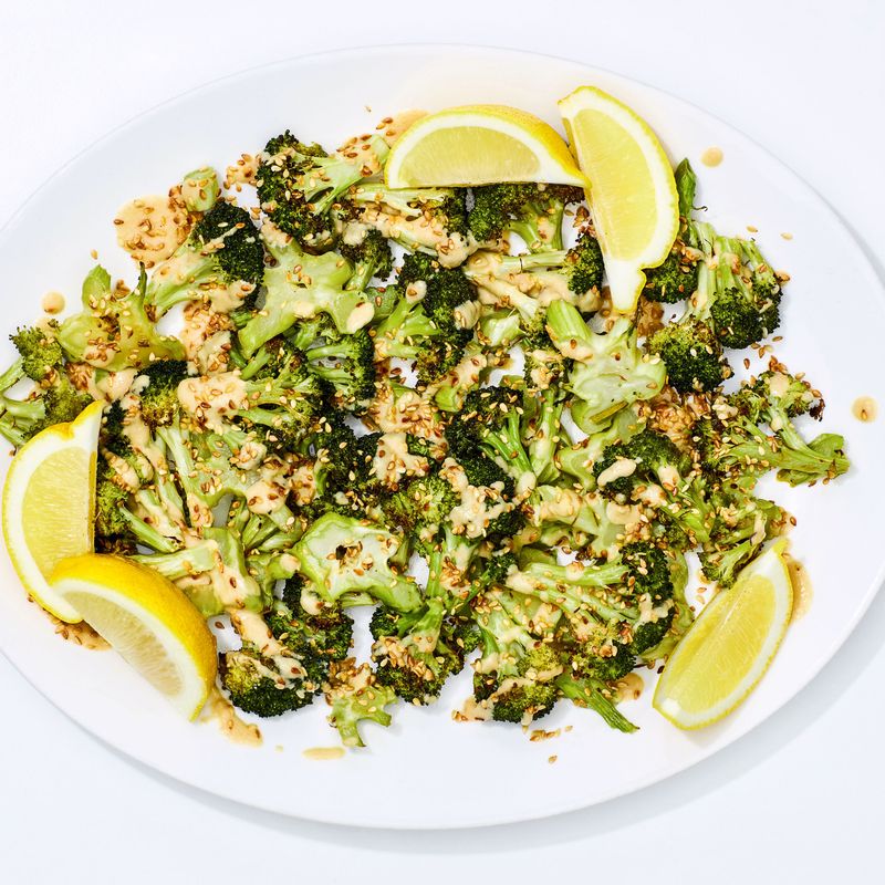 Charred Broccoli With Tahini Sauce