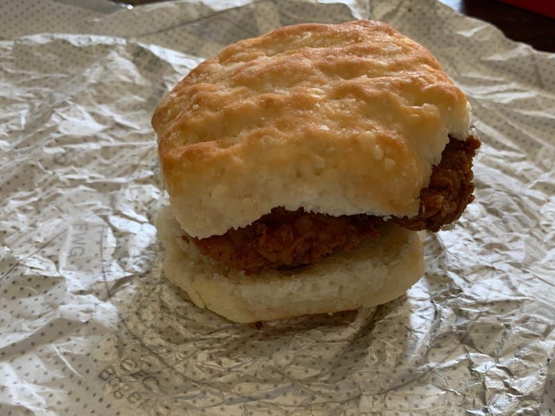 Chick fil A Chicken Biscuit with Egg