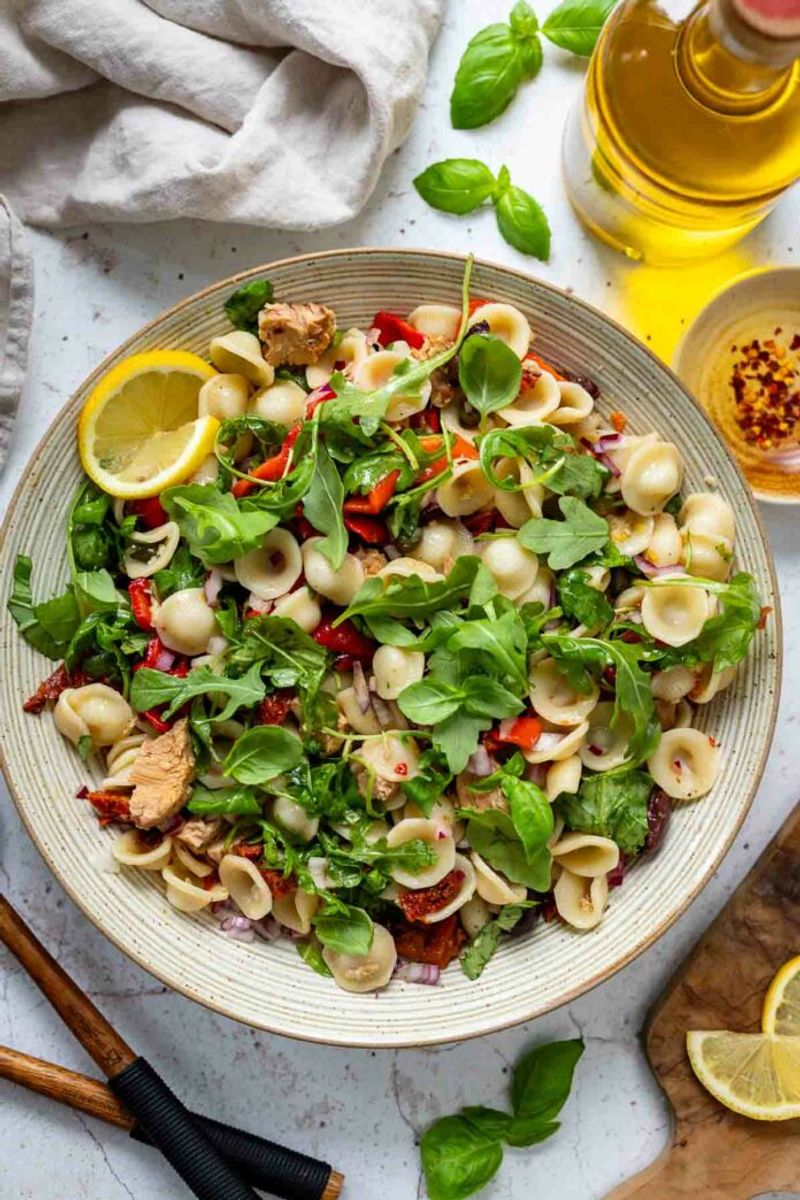 Zesty Olive and Tuna Fusilli