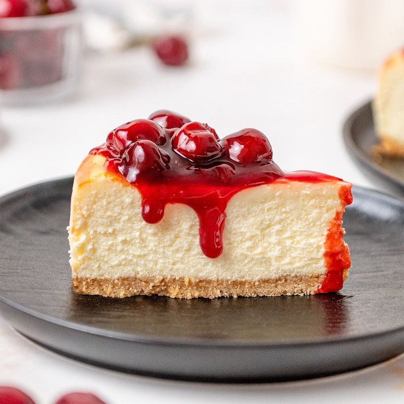 Cherry-Glazed New York Cheesecake