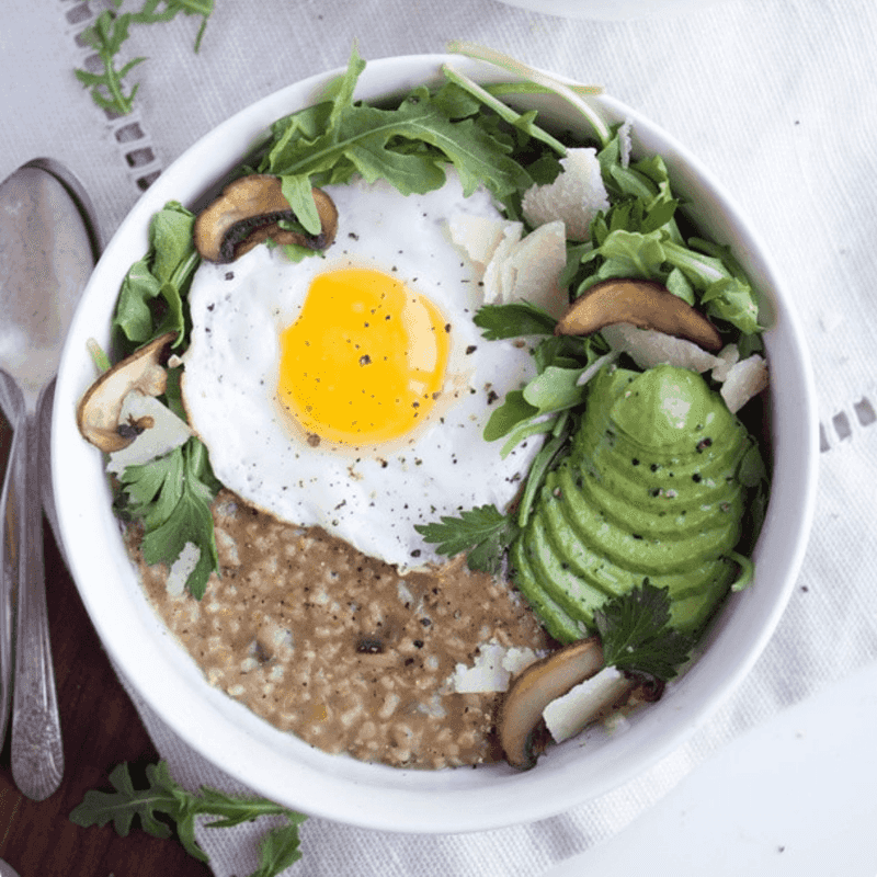 Savory oatmeal