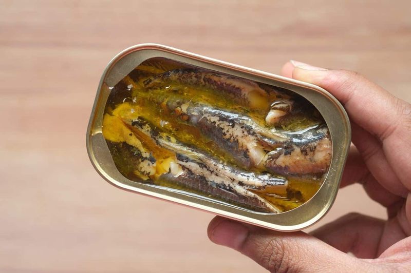 Canned sardines