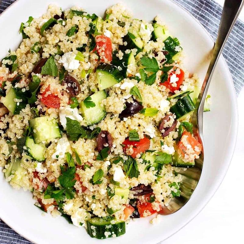 Day 10 - Quinoa Tabbouleh with Cucumber and Mint