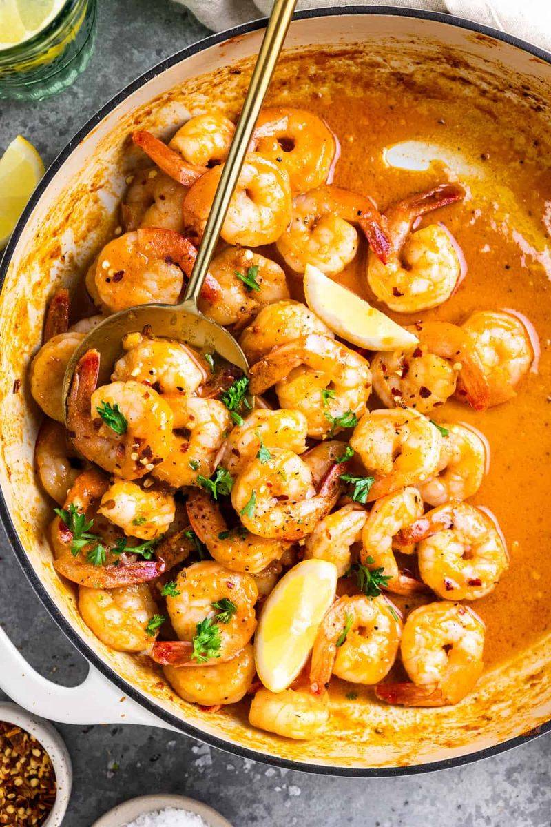 Garlic Butter Shrimp Skillet