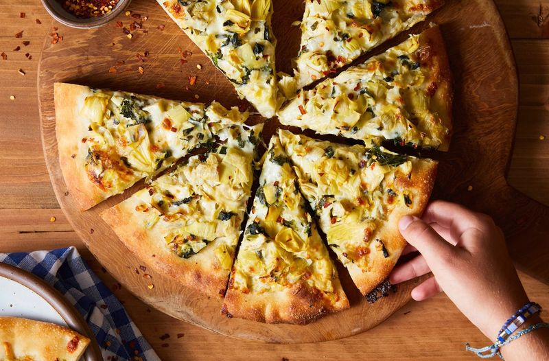 Spinach Artichoke Dip Pizza
