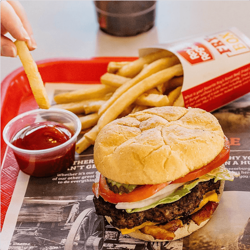 Roy Rogers Texas Double R Bar Burger