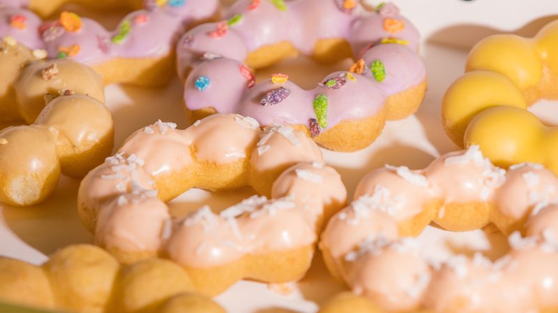 Lilikoi Butter Mochi Donut at Little Vessels