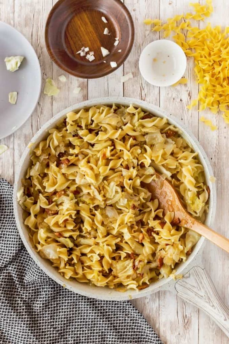 Haluski Cabbage and Noodles (Central Europe)