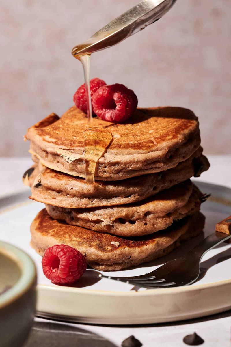 Chocolate Milk Pancakes