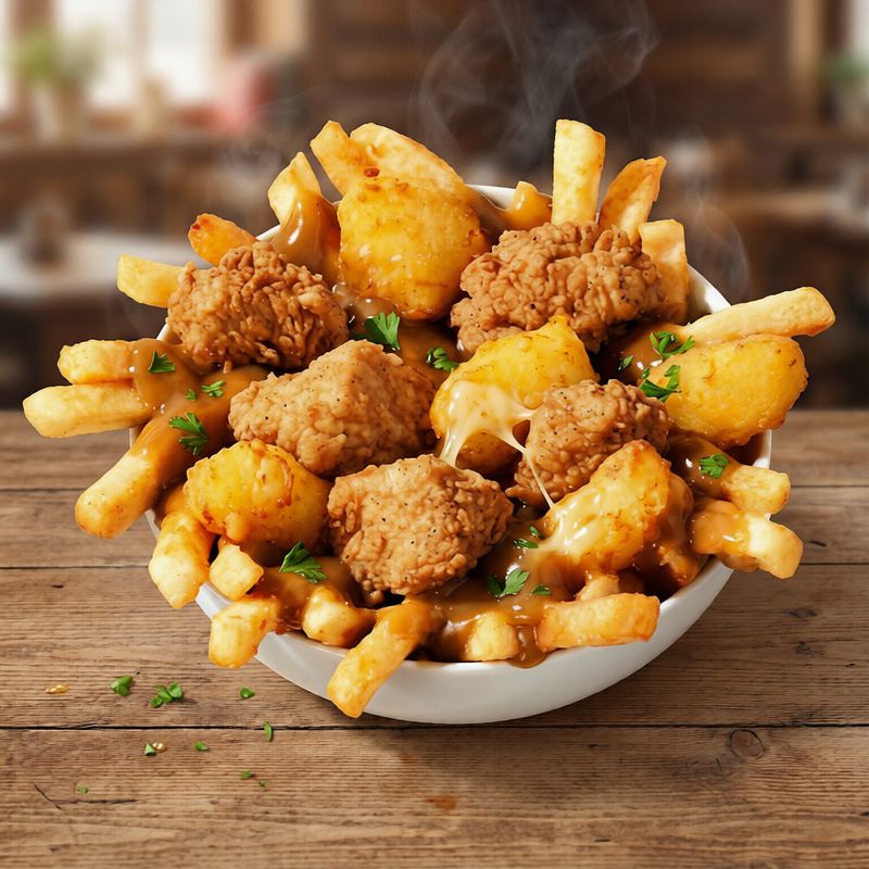 Poutine Style Bowl With Cheese Curds