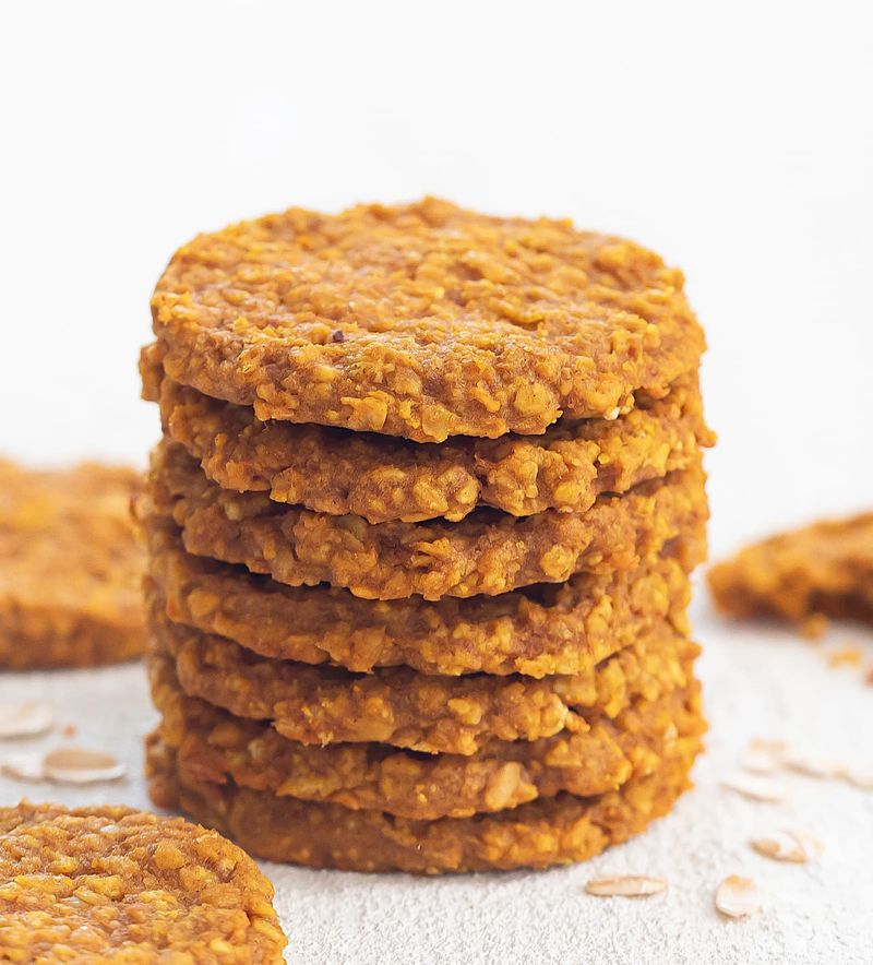 Applesauce Oat Pumpkin Pie Spice Cookies