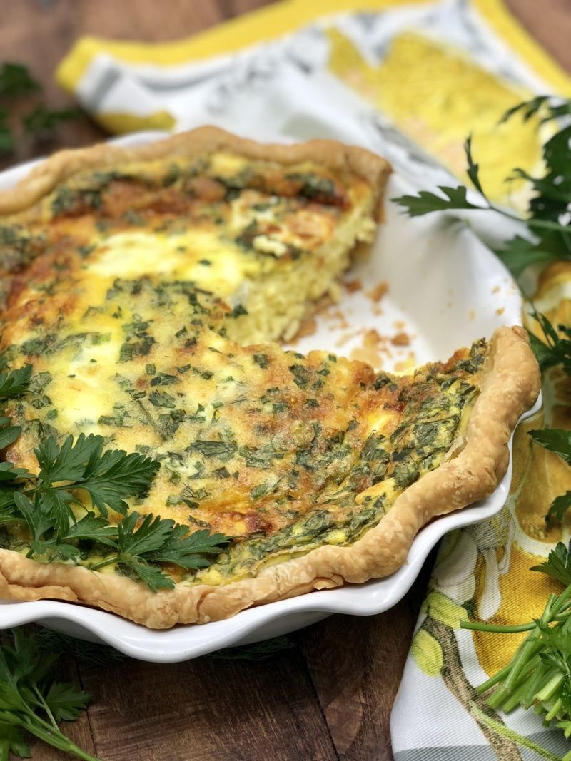 Herbed Quiche with Gruyere