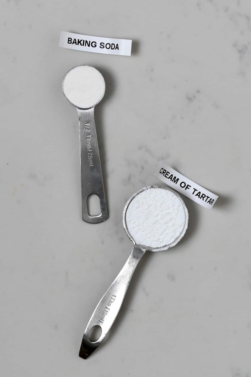 Baking powder → Baking soda + acid