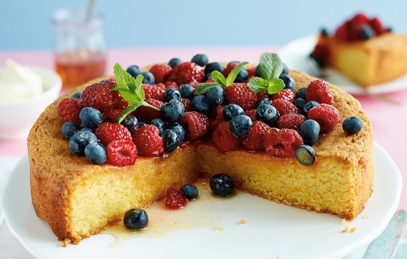 Lemon Olive Oil Polenta Cake