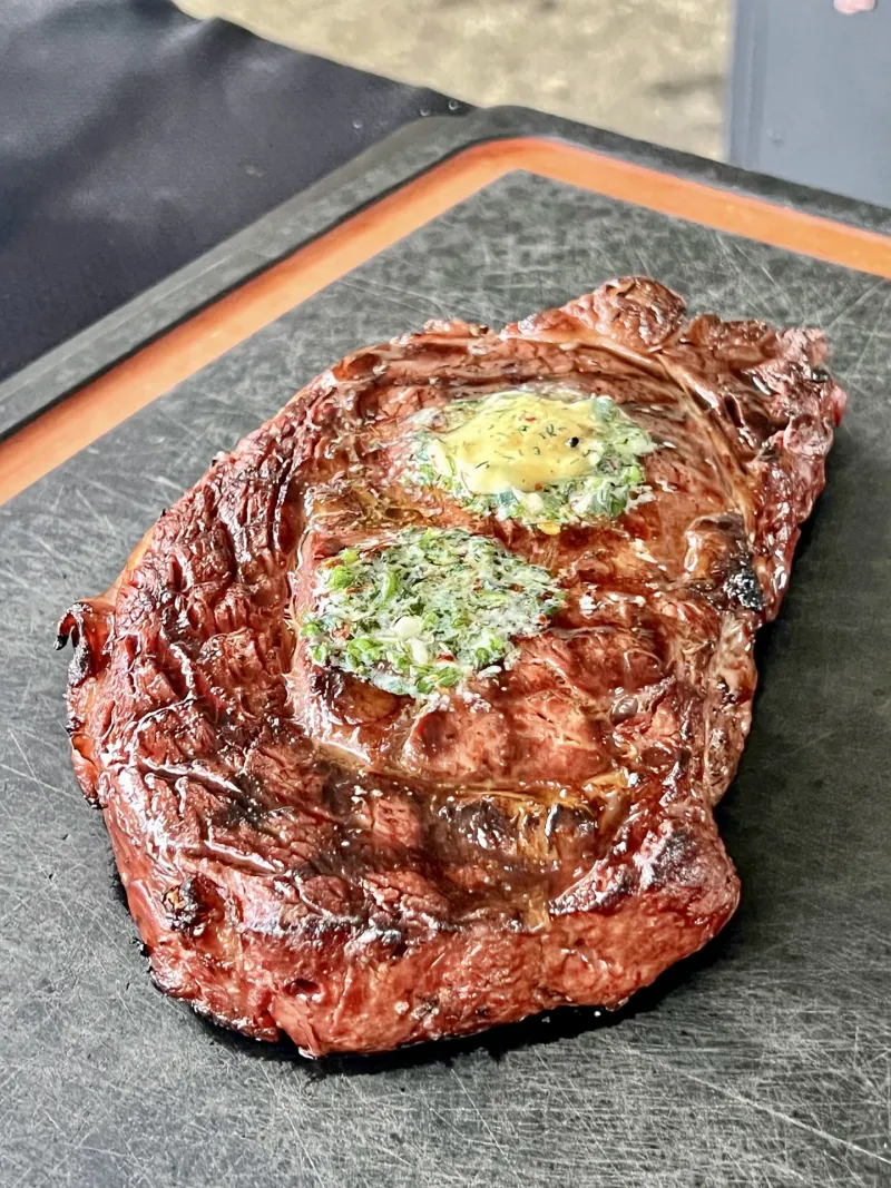 Ribeye with Herb Butter
