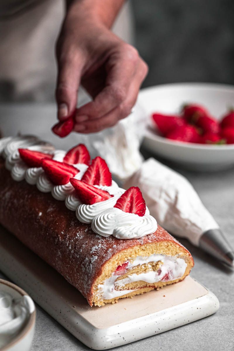 Strawberries and Cream Roll