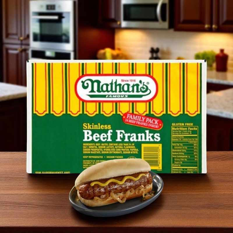 Nathan's Famous 100 Percent Beef Franks