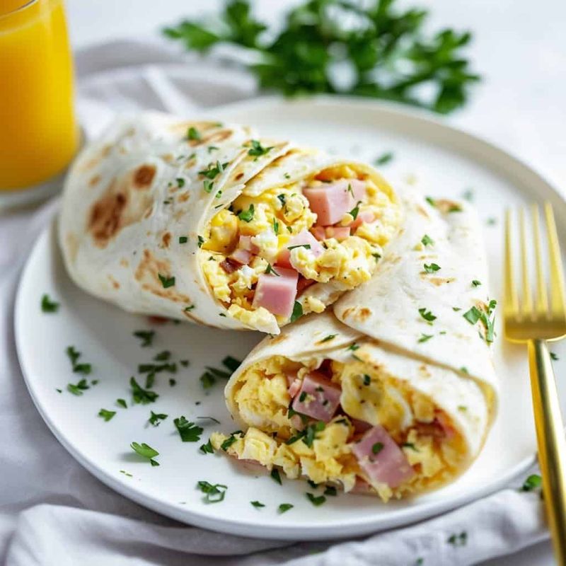 Egg and Cheese Breakfast Wrap Filling