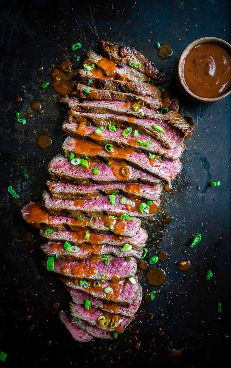 Striploin or sirloin (leaner steak)