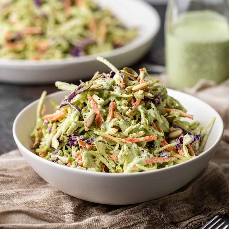 Mexican-style slaw with crema