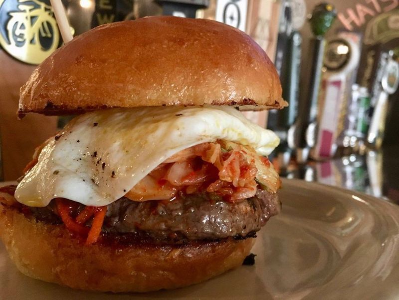 Bison Burger — Sir Scott’s Oasis, Manhattan, MT