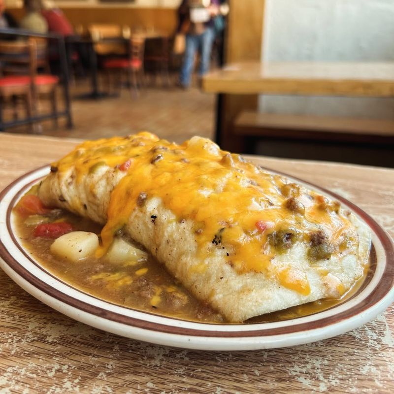 Breakfast Burrito with Red or Green Chile